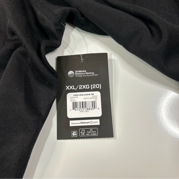 Athletic Works Holiday T Shirt Women’s 2X 20 Long Sleeve Christmas Text Wicking - Picture 10 of 12